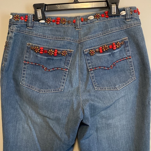 Vintage Apriori by Esacada jeans with gems and studs embellishments. - Picture 7 of 8